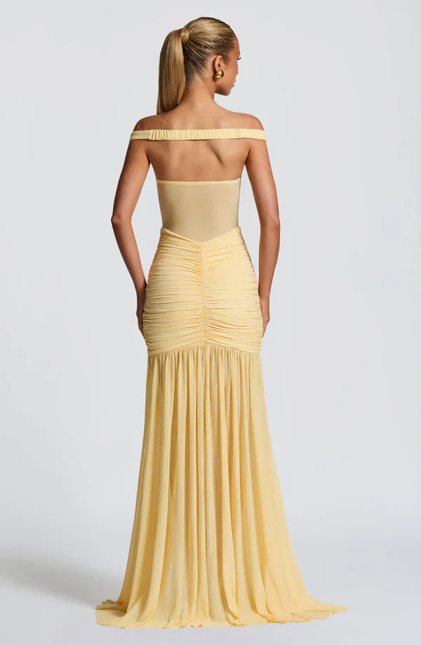 NOELI | ROBE NUDE A FENTE